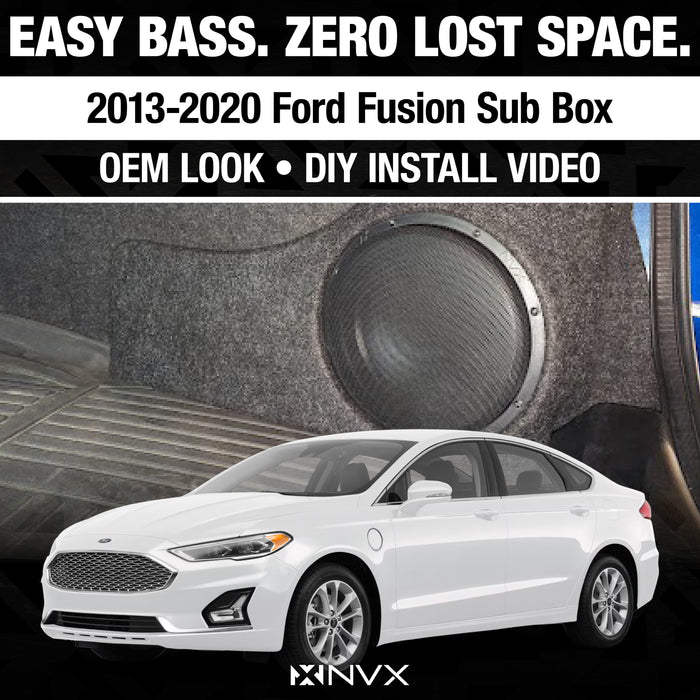 2013-2020 Ford Fusion - Custom 500W RMS 10" Loaded Subwoofer Enclosure | NVX BE-FDFSN-G2