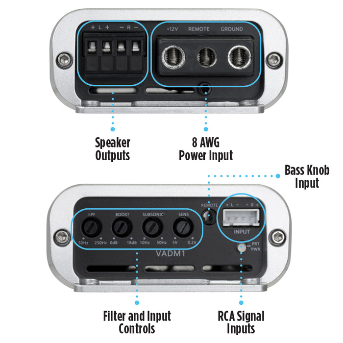 2021-up Ford Bronco Bass Package - Includes 12" 400W RMS Subwoofer, Custom Enclosure, Monoblock Amplifier, Line Out Converter and Complete Wiring Kit (PBK-FRD-BRO-G6)