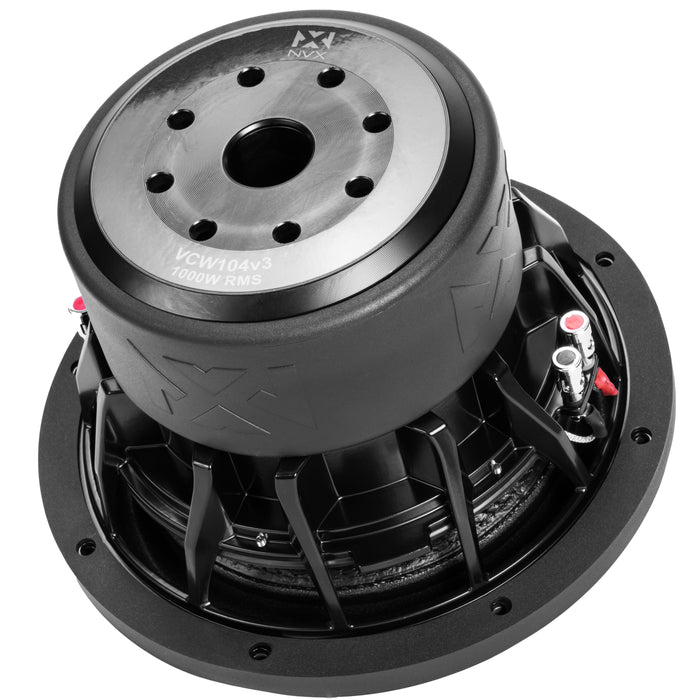 VCW104 Version 3 (VCW104v3) 2000W Peak (1000W RMS) 10" VC-Series v3 Dual 4-Ohm Subwoofer