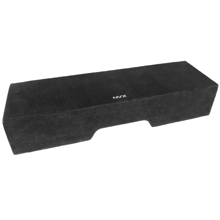 Custom Fit Dual 12" Sealed Empty Down Firing Subwoofer Enclosure for 1999-2006 Chevrolet Silverado and GMC Sierra Extended Cab Trucks | VE-GM-SLVECG1-D12S