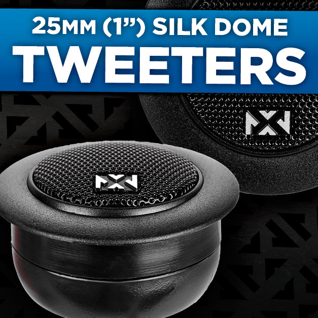 VSP525KIT 750W Peak (250W RMS) 5.25" V-Series 2-Way Component Speakers with 25mm Silk Dome Tweeters