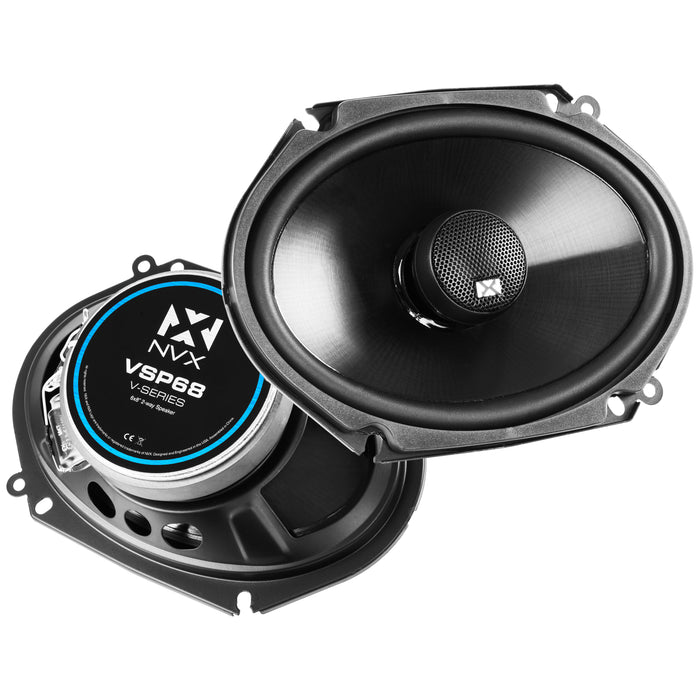 VSP68 600W Peak (200W RMS) 6x8" V-Series 2-Way Coaxial Speakers with 25mm Silk Dome Tweeters