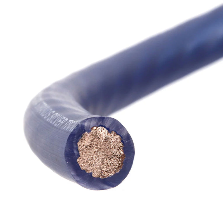 XW0BL20 20 ft. of Frosted Blue 1/0-Gauge True Spec 100% Oxygen-Free Copper EnvyFlex Power/Ground Wire