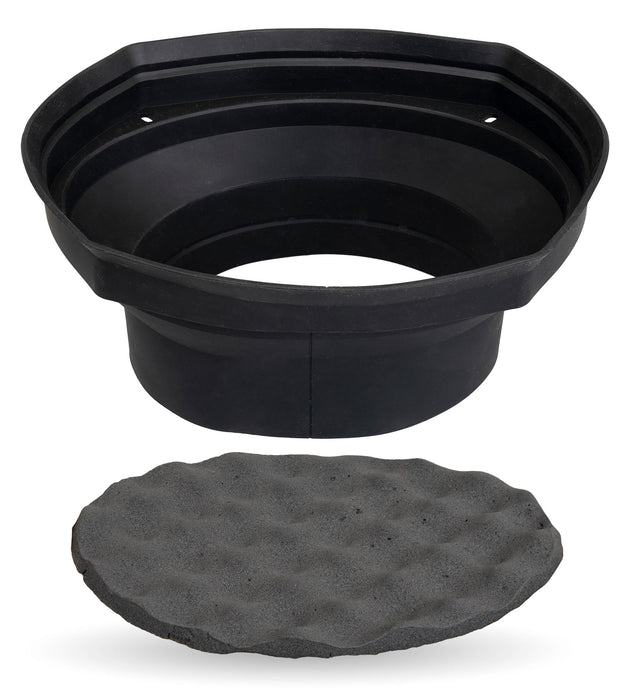 XBAF69 2 Piece Universal 6x9" Silicone Rubber Speaker Baffles with Self Adhesive Foam Base Pad