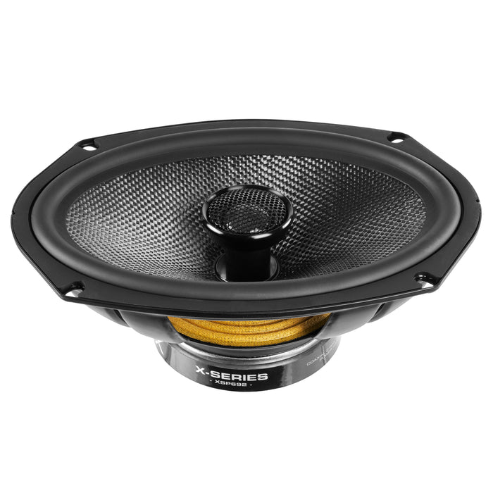 XSP692 900W Peak (300W) RMS X-Series 6"x9" 2-Way Coaxial Speakers with Carbon Fiber Cones and 25mm Silk Dome Tweeters