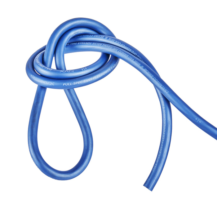 XW4BL5 5 ft. of Frosted Blue 4-Gauge True Spec 100% Oxygen-Free Copper EnvyFlex Power/Ground Wire